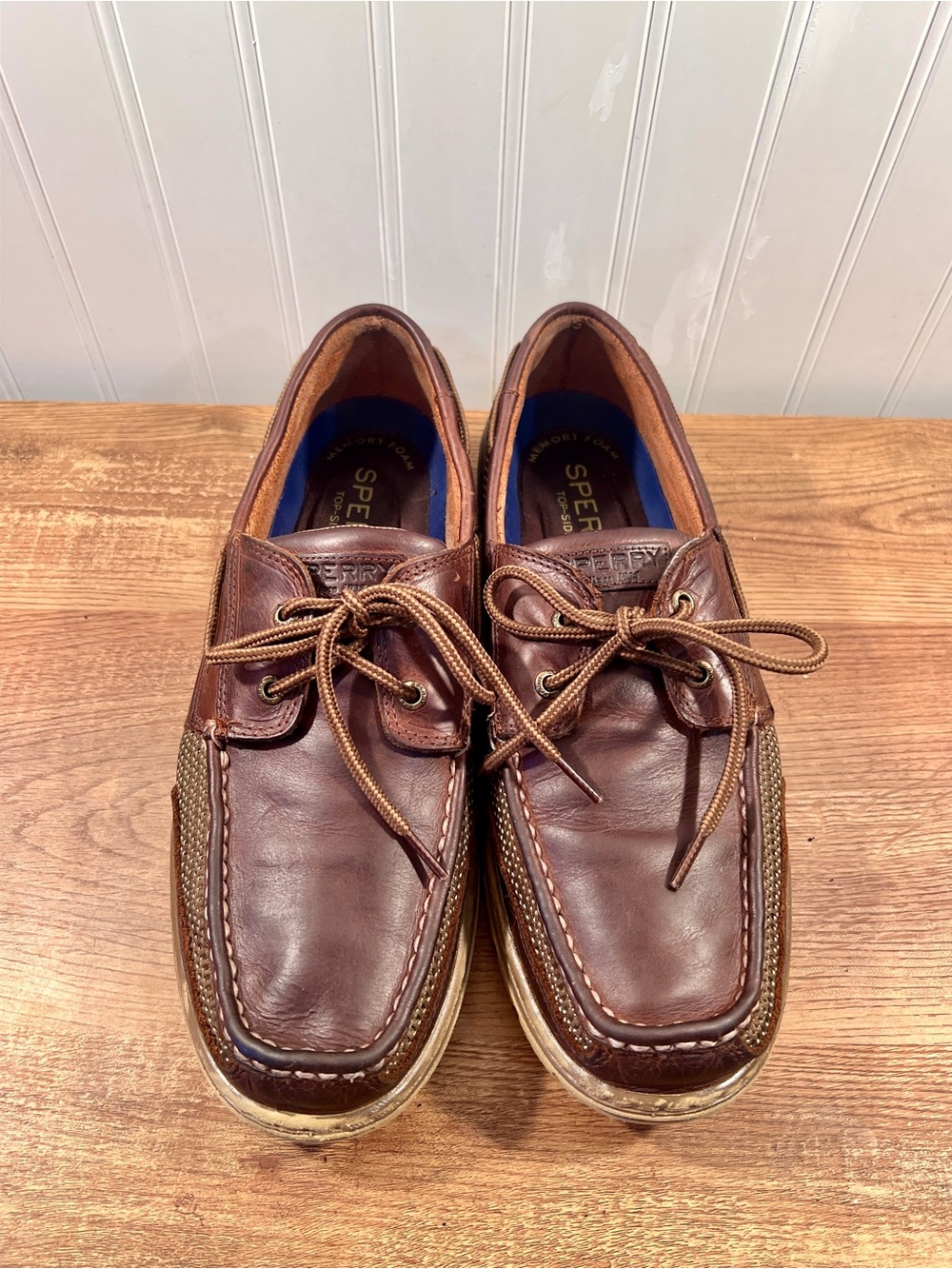 Sperry Men's Dark Brown Leather Boat Shoes